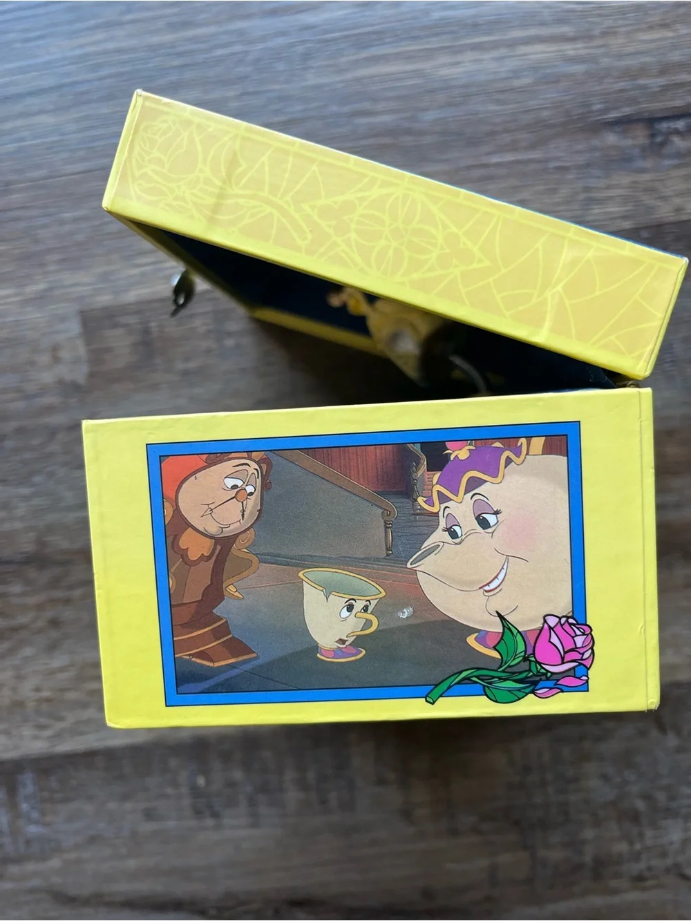 Disney Beauty and the Beast Yellow Trim Collectible Jewelry Box